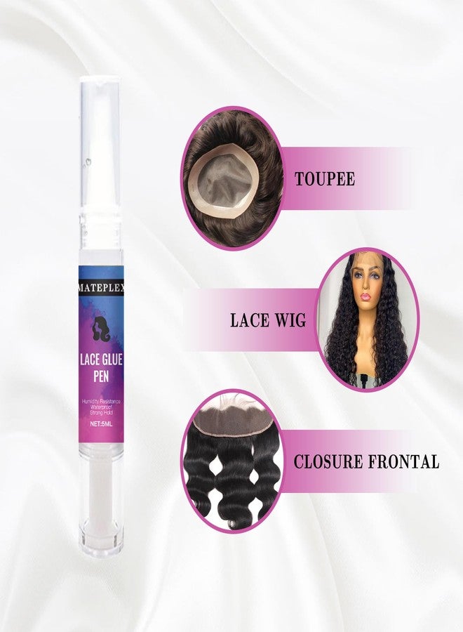 Mateplex Lace Wig Glue Pen Portable & Precise Lace Glue Pen for Invisible Hairline Extreme Hold & Waterproof & Non-Toxic（5 ml） - Image 4